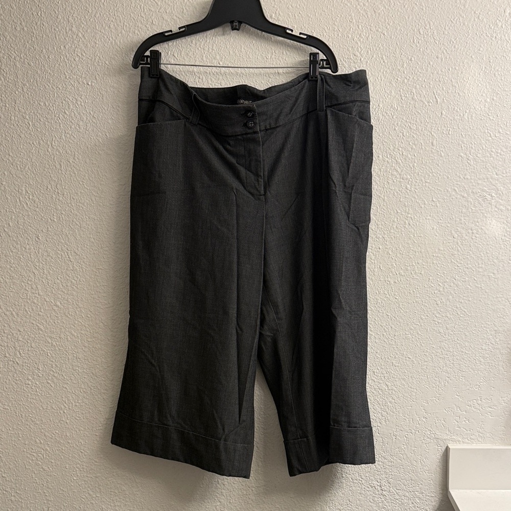 Dark Gray Wide-Leg Pants